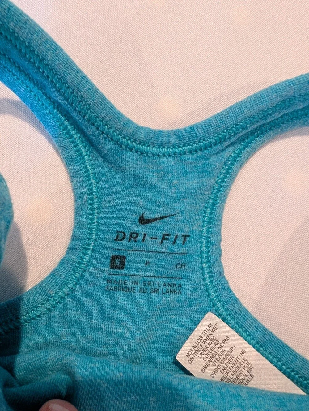 Girls S Nike Turquoise Racerback Sports Bra
